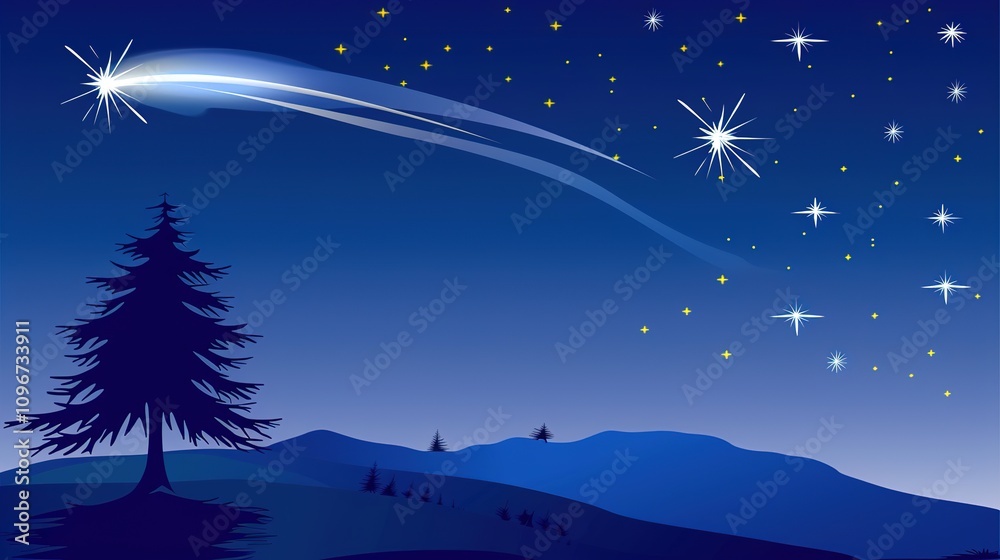Fototapeta premium Blue_Astronomy_Beautiful_Sky_Starry_Sky