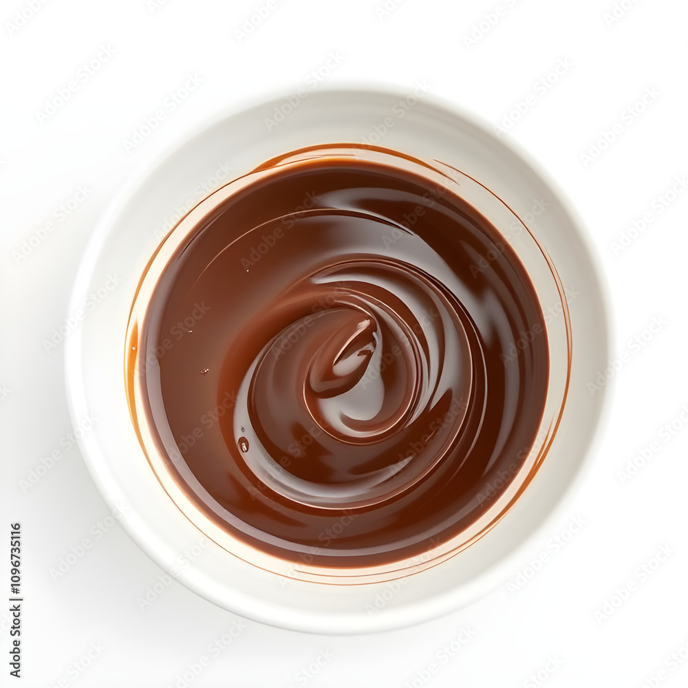 melted chocolate isolated on white background melted chocolate isolated on white background