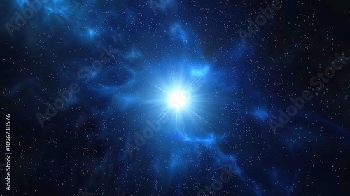 Milky_way_galaxy_with_star_and_noise_blue