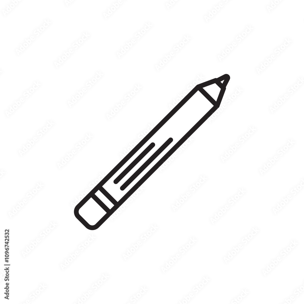 Eyeliner icon thin line vector isolated Eyeliner icon thin line vector isolated