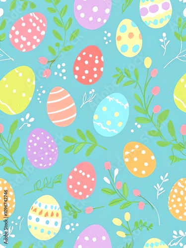 Delightful Easter Egg Pattern: A Festive Spring Design