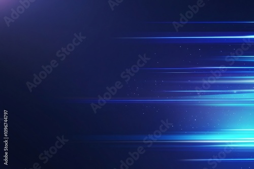 Luminous Futuristic Abstract Background with Glowing Blue Light Streaks Conveying Speed and Motion