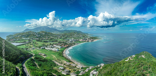 Aerial view of Frigate Bay St. Kitts and Nevis photo