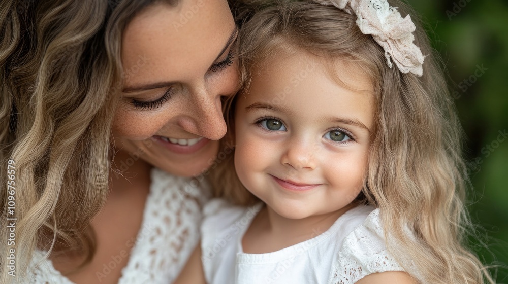 Close-up of a loving mother and daughter embracing the outdoors showcasing joy family connection and natural beauty. Perfect for themes of parenting relationships and family lifestyle. Close-up of a loving mother and daughter embracing the outdoors showcasing joy family connection and natural beauty. Perfect for themes of parenting relationships and family lifestyle.