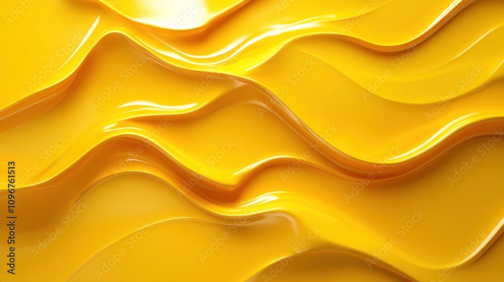 Obraz premium Abstract yellow wavy background texture.