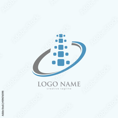 Chiropractic Logo design fully editable vector template