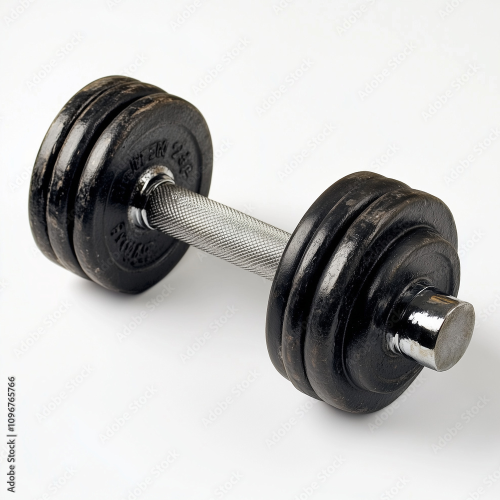 Naklejka premium dumbbell on white