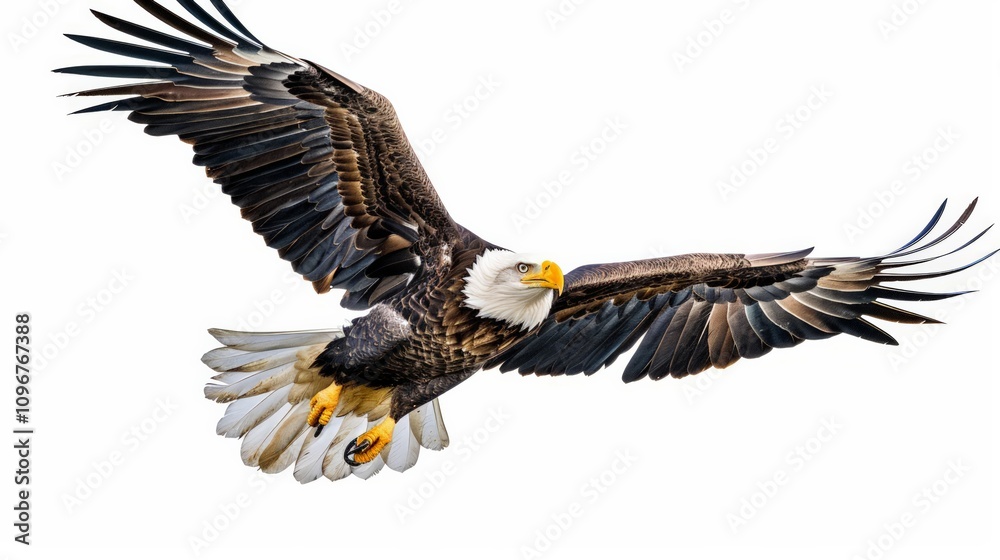 Majestic eagle soaring above the wilderness nature exploration wildlife photography open sky close-up view freedom concept Majestic eagle soaring above the wilderness nature exploration wildlife photography open sky close-up view freedom concept