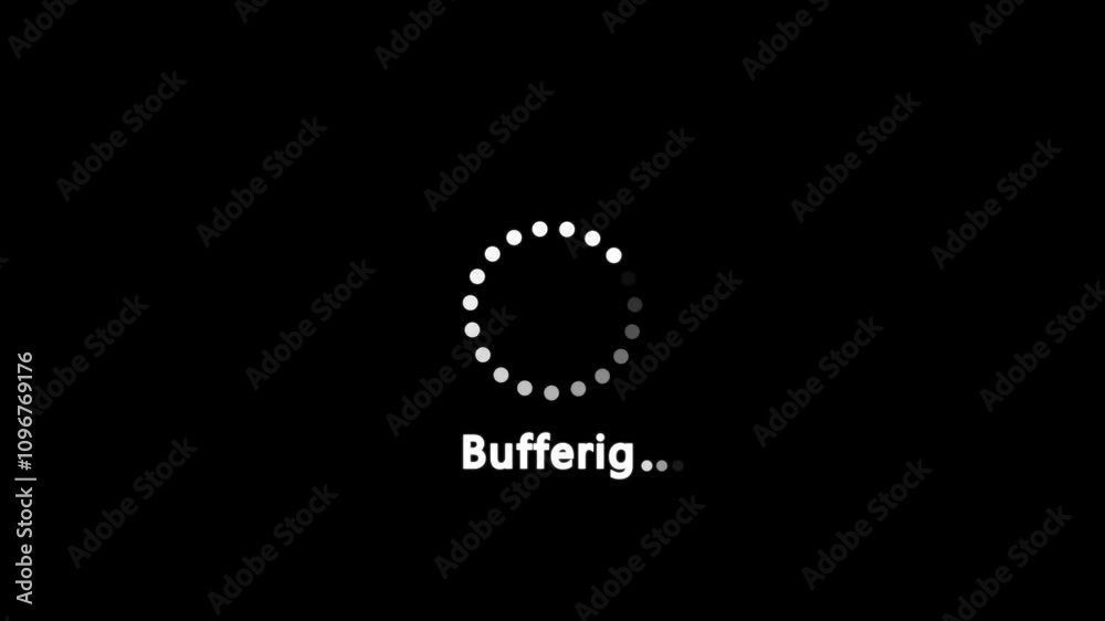 Video Buffering circle icon animation . Video Buffering circle icon animation .