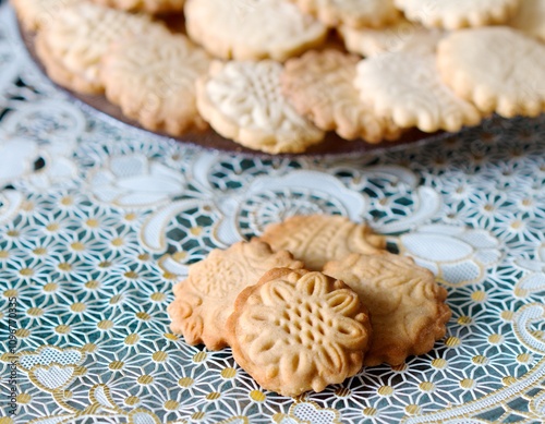 Tasty sweet Christmas butter cookies