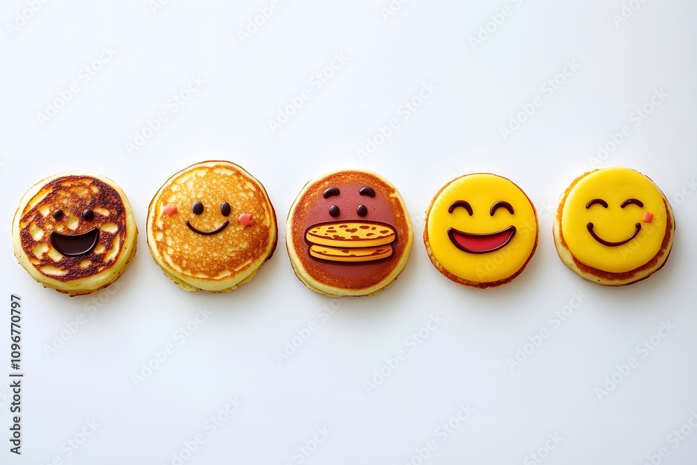 Smiling Pancake Emojis Smiling Pancake Emojis