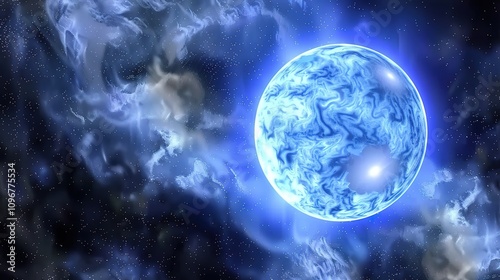 Wallpaper Mural Star_Earth_Sky_Blue_Cosmic_Texture_Blue Torontodigital.ca