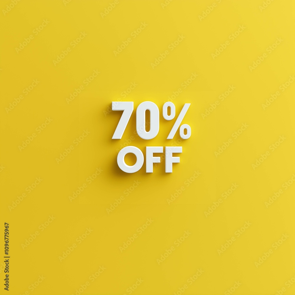 white 70% OFF text on a Yellow background with copy space - sale, discount, promotion, marketing, yellow, text, offer, numbers, percentage, savings white 70% OFF text on a Yellow background with copy space - sale, discount, promotion, marketing, yellow, text, offer, numbers, percentage, savings