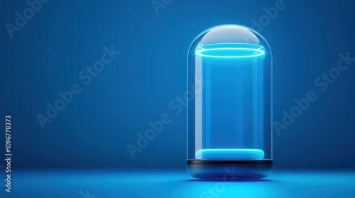 Wallpaper Mural Capsule with timerelease layers, blueprint rendering, 3D illustration Torontodigital.ca