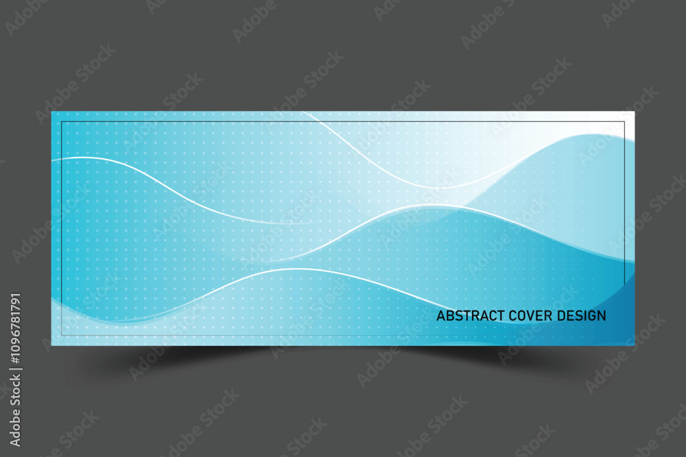 Fototapeta premium Abstract background design for social media facebook cover, banner, poster, flyer, template