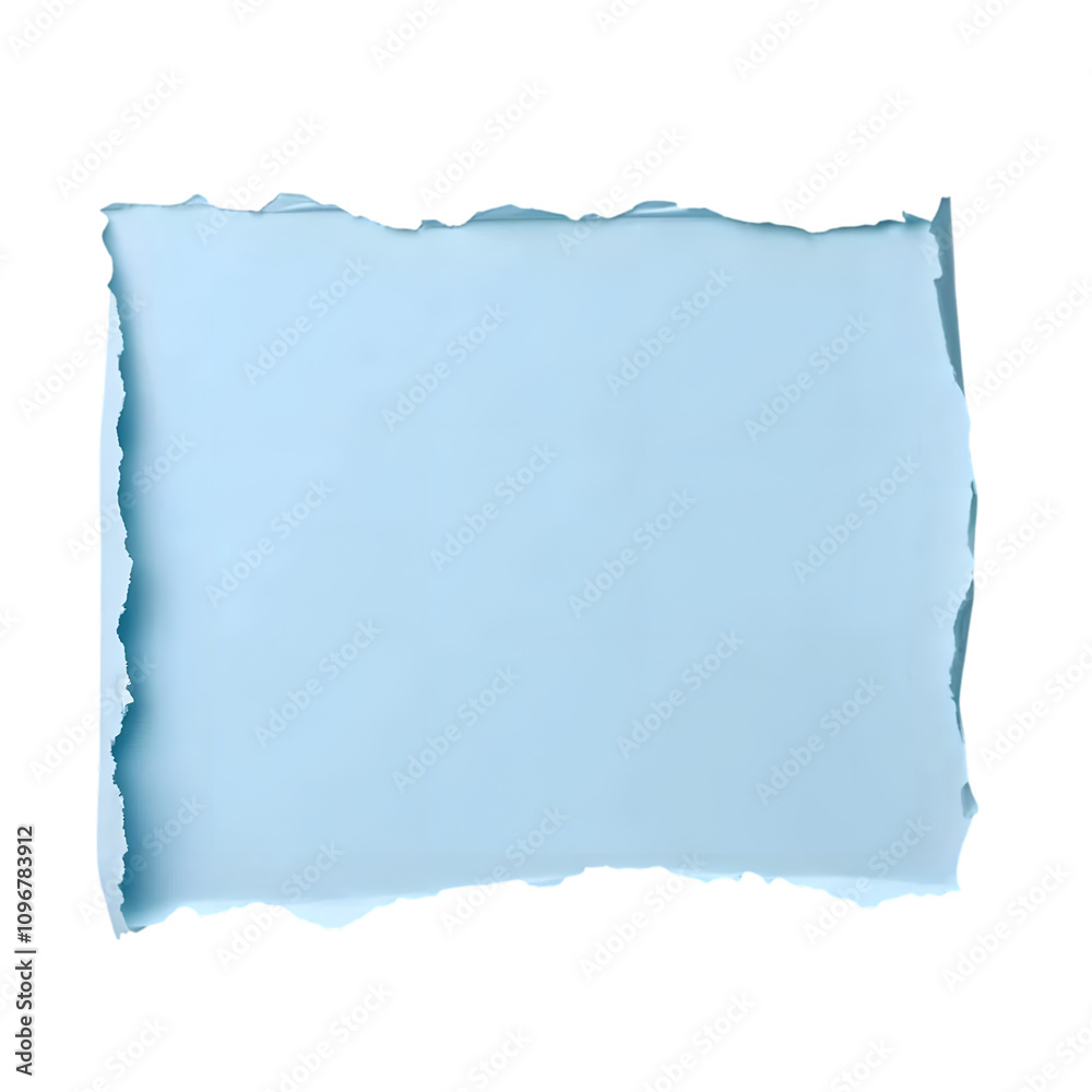 Obraz premium Torn pastel sky blue paper