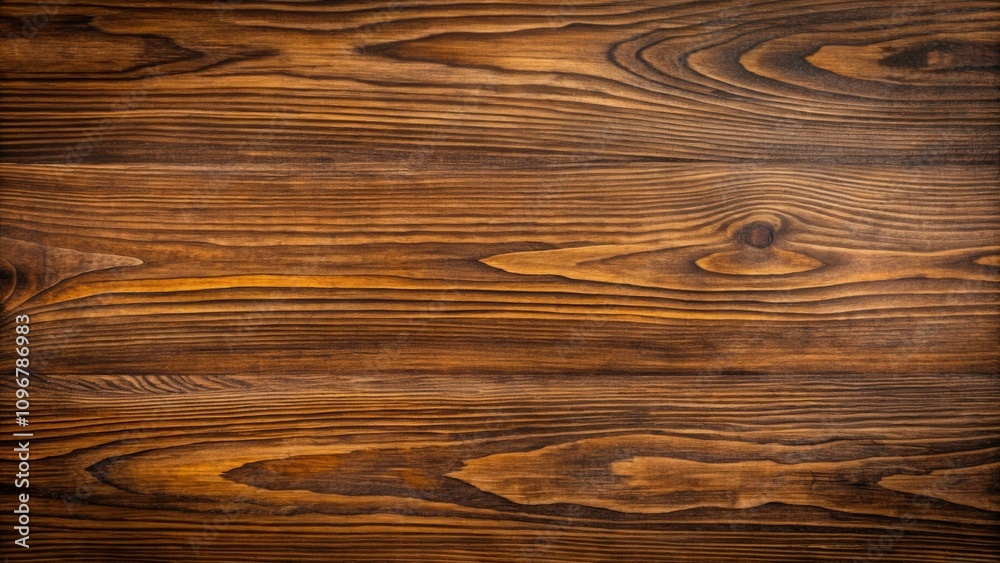 Naklejka premium Dark Wood Grain Texture with Natural Knots and Subtle Variations in Color