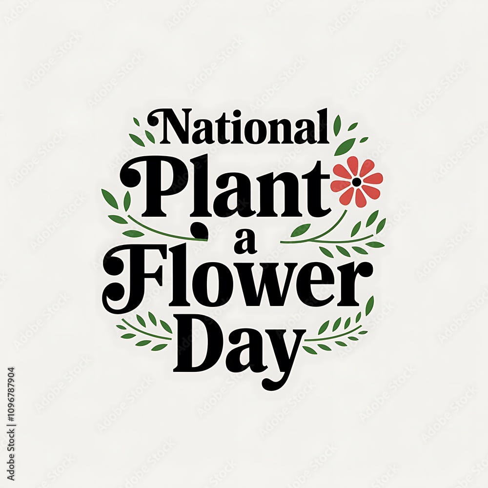 National Plant a Flower Day Celebration Graphic