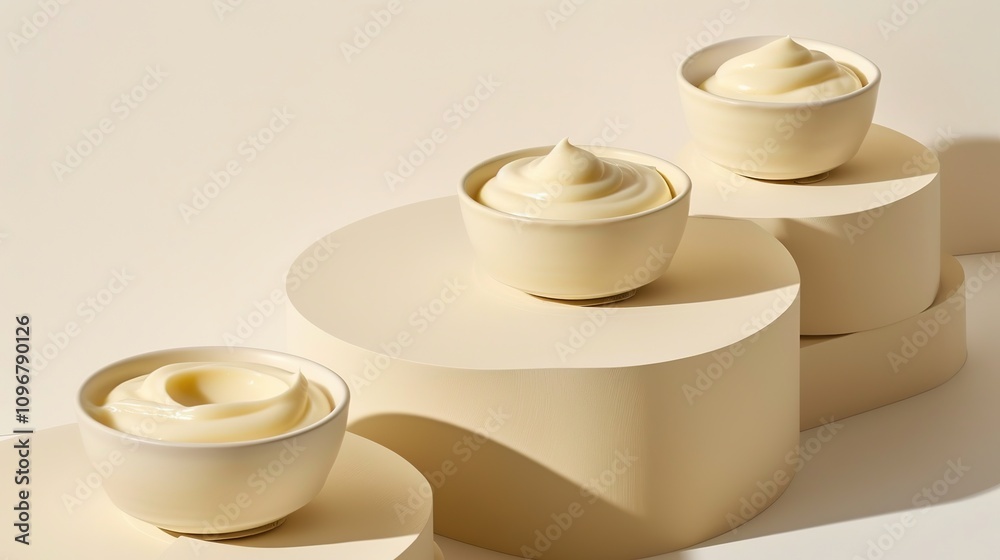 Cream Podium Display - a minimalist and elegant visual. The cream-toned podium offers a clean and sophisticated backdrop for showcasing products or designs. Cream Podium Display - a minimalist and elegant visual. The cream-toned podium offers a clean and sophisticated backdrop for showcasing products or designs.