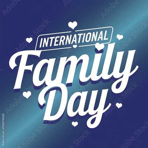 International Family Day Celebrated With Hearts photo