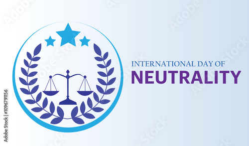 international day of neutrality, campaign or celebration banner design