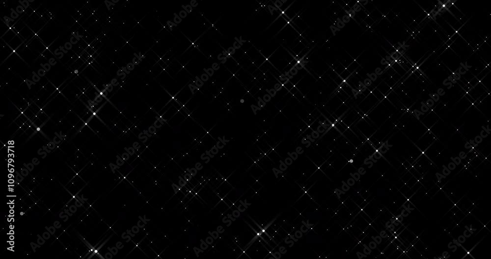 Flight in space between stars and planets. Motion abstraction in space on a black background. Flight in space between stars and planets. Motion abstraction in space on a black background.
