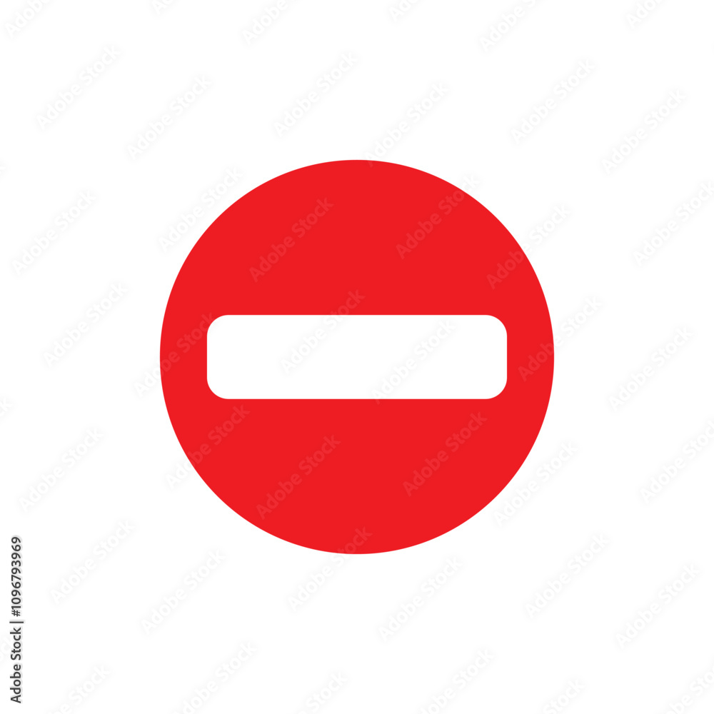 no entry icon symbol sign vector no entry icon symbol sign vector