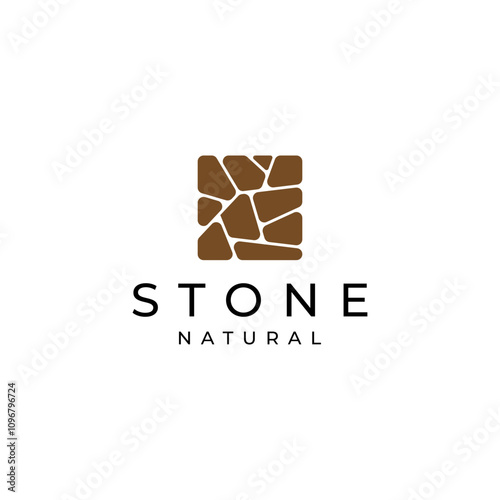 Stone ceramics logo design vector