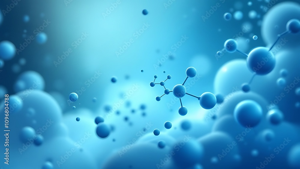 Green hydrogen energy. H2 gas molecules for production of green ...