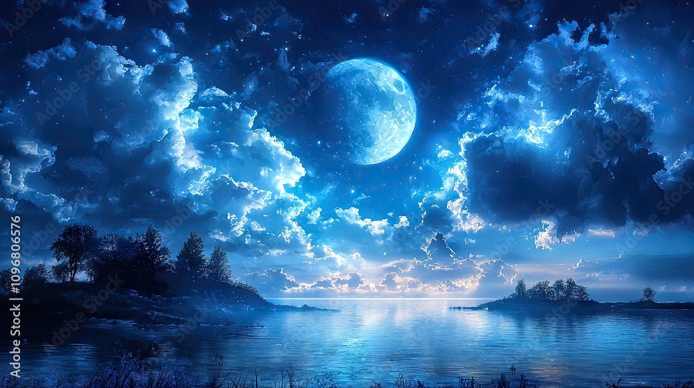 Fototapeta premium picture,wallpaper,fantasy,blue,PC