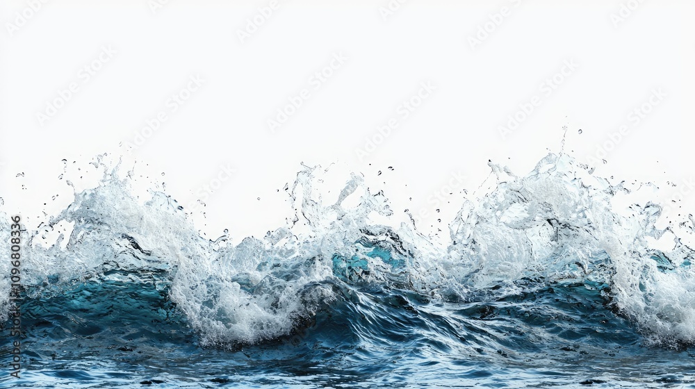 sea wave on white background sea wave on white background