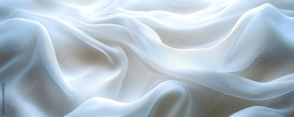 white background with smooth lines, Generative AI