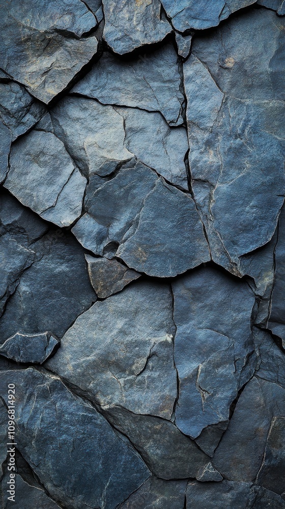 Textured blue slate stone background with sharp, angular edges, perfect for natural design projects. Textured blue slate stone background with sharp, angular edges, perfect for natural design projects.