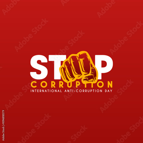 International Anti-Corruption Day vector design template, good for celebration usage