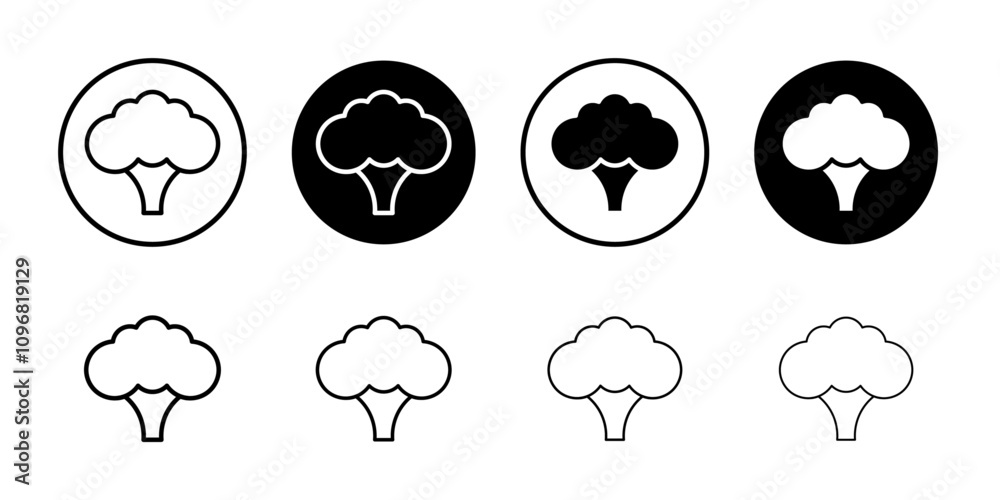 Broccoli icon web design in vector Broccoli icon web design in vector