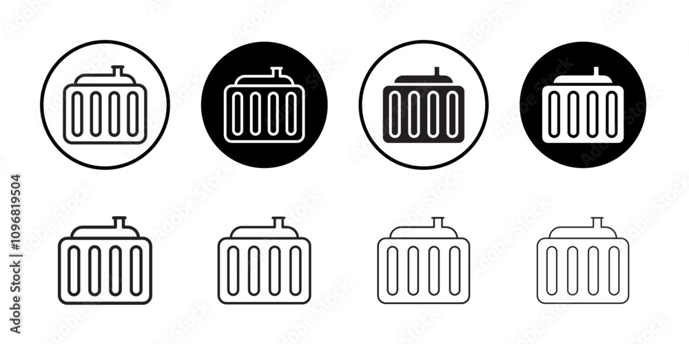 Car radiator Icon web design in vector Car radiator Icon web design in vector
