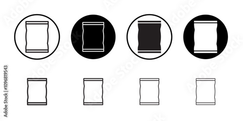 Chips bag icon web design in vector