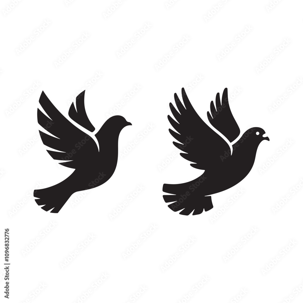 bird icon silhouette vector arts and design bird icon silhouette vector arts and design