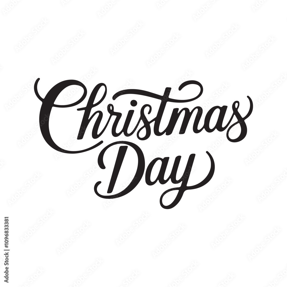 merry Christmas day typography vector illustration merry Christmas day typography vector illustration