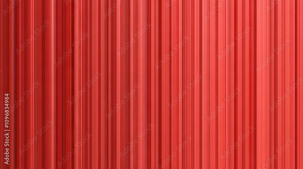 Fototapeta premium Vibrant Red Solid Background with Vertical Striped Texture. Perfect for Modern Layout or Bold Artistic Presentation