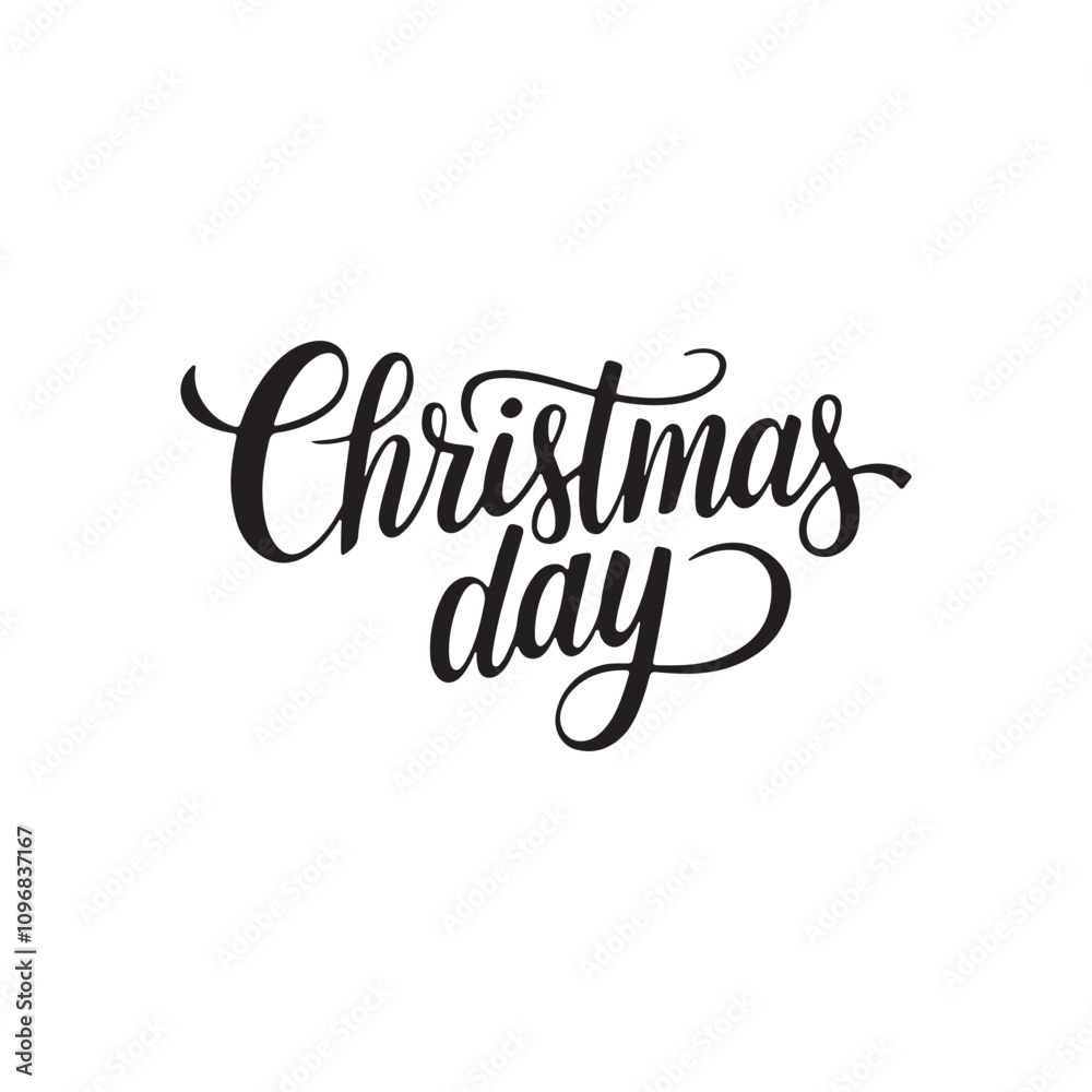 merry Christmas day typography vector illustration merry Christmas day typography vector illustration