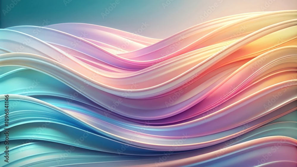 Fototapeta premium Abstract Colorful Swirling Waves A Seamless Flow of Color and Motion