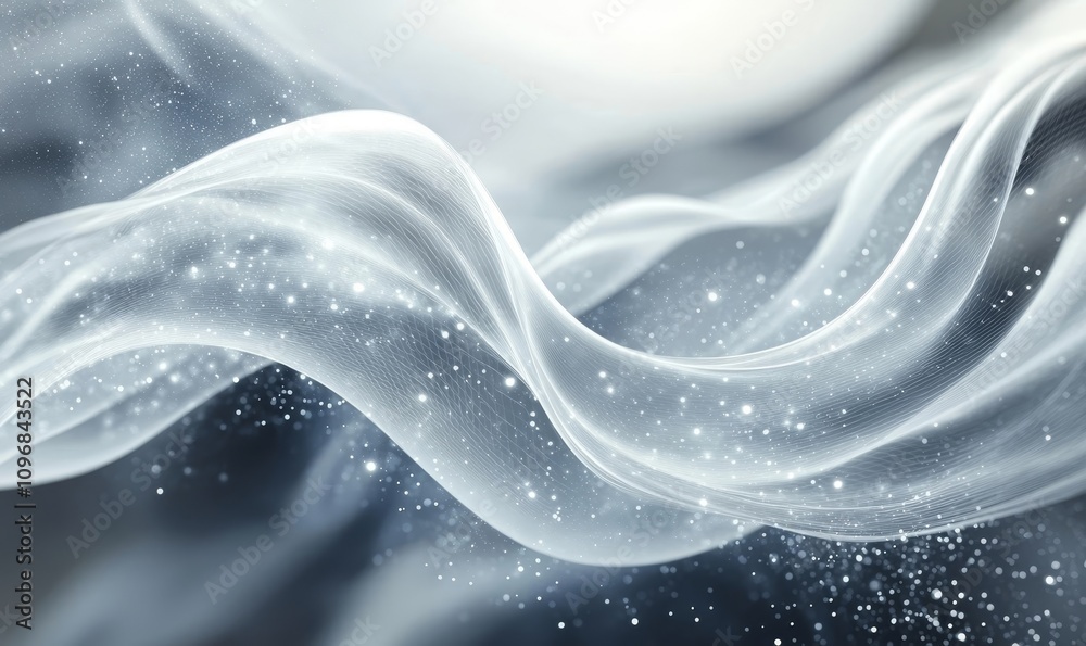 Abstract White Futuristic Background, Generative AI Abstract White Futuristic Background, Generative AI