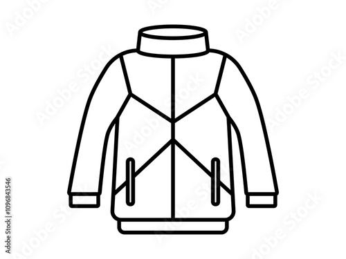 jacket icon eps vector illustration, isolated on white