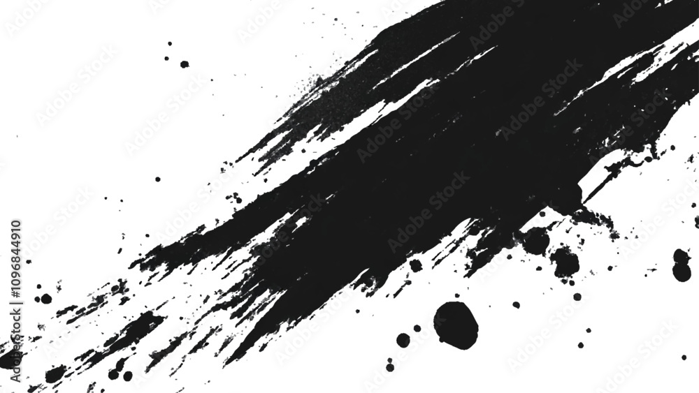 Vector black and white with grunge style, scratch and texture elements for design. abstract black and white brush strokes on a canvas with Black ink texture. Vector black and white with grunge style, scratch and texture elements for design. abstract black and white brush strokes on a canvas with Black ink texture.