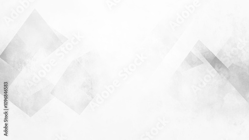 Abstract white square shape with a futuristic concept background. White abstract modern background design. white light & grey background. Space design concept. Decorative web layout or poster, banner.