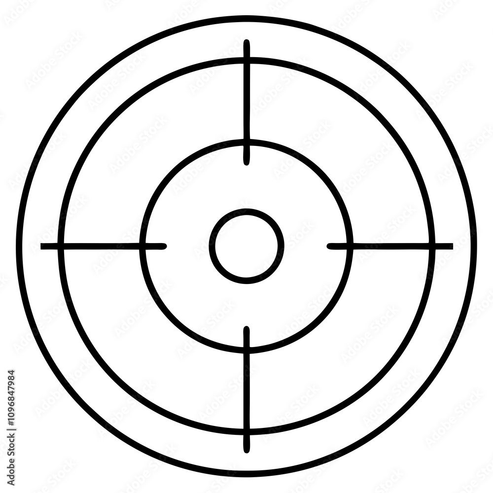 Target Icon Clipart Vector Illustration