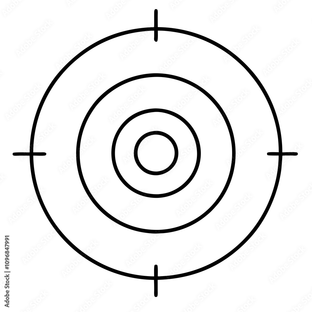 Target Icon Clipart Vector Illustration Target Icon Clipart Vector Illustration