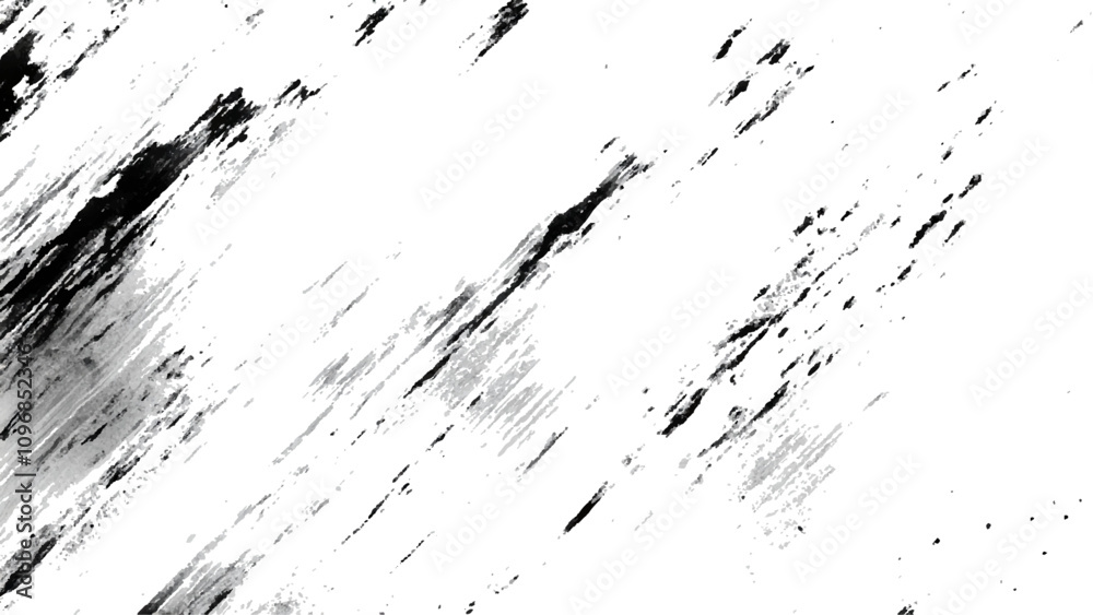 Abstract Grunge Splatter Line Pattern on white and transparent background. Dynamic black paint strokes on a white background, Abstract grunge texture of black paint. A layer for use in design. Abstract Grunge Splatter Line Pattern on white and transparent background. Dynamic black paint strokes on a white background, Abstract grunge texture of black paint. A layer for use in design.