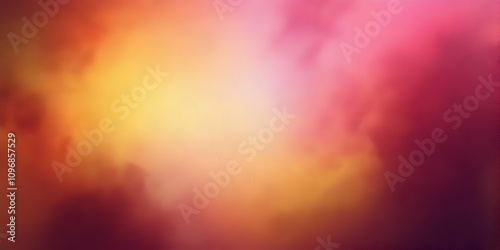 Abstract Blurred Background with Pink, Yellow, and Red Hues